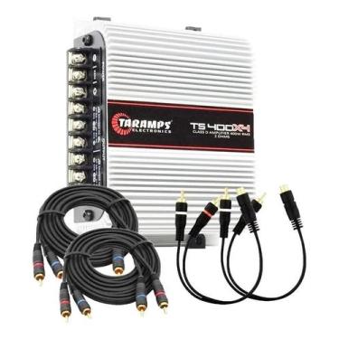 Imagem de Amplificador Taramps Ts400 Com Kit Rca E Y Para Instalação - Congratul