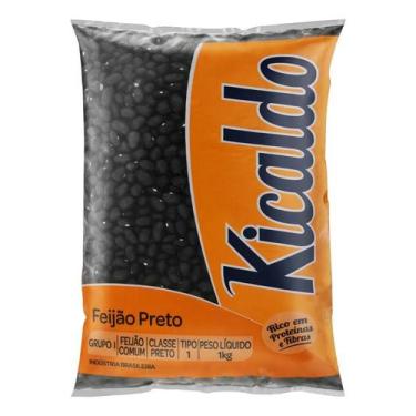 Imagem de Feijão Preto Kicaldo Pacote 1kg