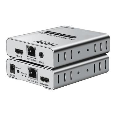 Imagem de Extender Hdmi 1.4 4k 30hz Kvm Com Ir Cascateável Faz Até 120 Metros Via Porta Rj45 (eth...