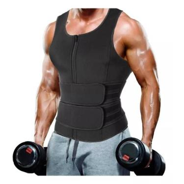 Imagem de Cinta Colete Camisa Sauna Shaper Emagrecimento Postura Queima Barriga 