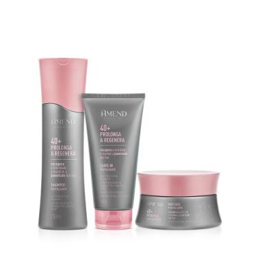 Imagem de Kit Shampoo Máscara Leavein  Expertise Prolonga Regenera 40 - Amend