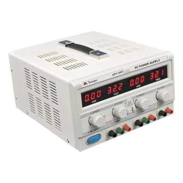 Imagem de Fonte Alimentação Bancada Dupla 30V 3A Bivolt MPC3003 Minipa Profissio