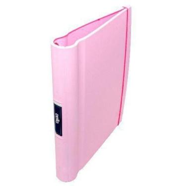Imagem de Fichário Injetado Rosa com 04 Argolas - Dello