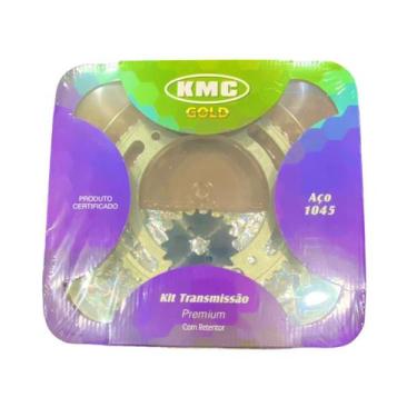 Imagem de Kit de relacao completo honda nxr160 bros/xre190 c/ret kmc
