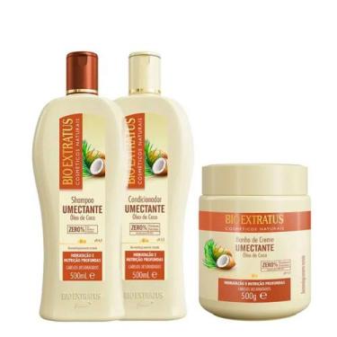 Imagem de Bio Extratus Umectante Óleo de Coco (Shampoo+Condicionador+Banho de Cr