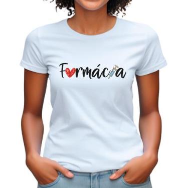 Imagem de Camiseta Tema Curso Farmácia Blusa Babylook Camisa Profissão - RV Tshi