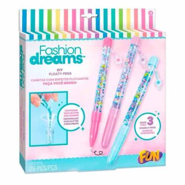 Imagem de Kit de Canetas Infantil - Fashion Dreams - Enfeites Flutuantes - Fun D