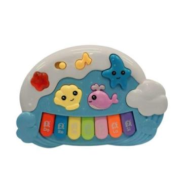 Imagem de Piano Musical Animais Marinhos N244261-5 Azul - Quanhe