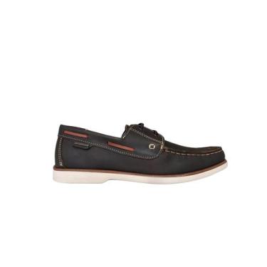 Imagem de Pegada Sapato Dockside Masculino Casual Em Couro Ref. 141902, Cravo, 4