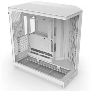 Imagem de Gabinete Gamer NZXT H9 Flow RGB Frontal Diagonal 4 Fans Branco, CM-H92
