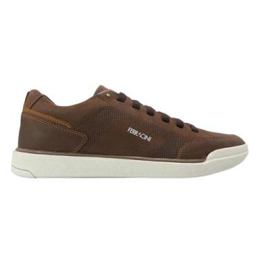 Imagem de Tênis Sapatênis Ferracini Star Nobuck Couro Marrom Chocolate, Brown, 3