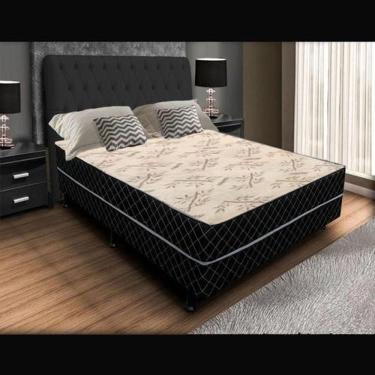 Imagem de Cama Box Conjugada Casal Cama Conjugado Ortopédico Estrutura Reforçada 41cm 138cm 188cm...