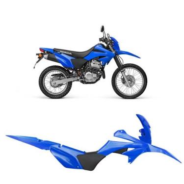 Imagem de Kit Plástico Carenagem Amx Sport Xr 250 Tornado Argentina C/ Farol, Az