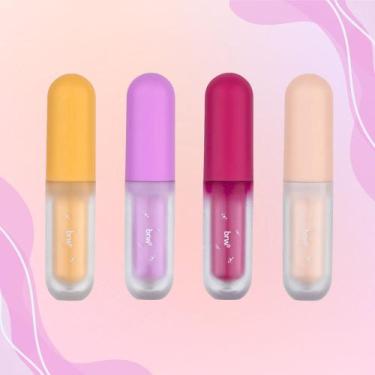 Imagem de Kit 4 Marca Texto Lip Marker Formato de Gloss - BRW
