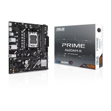 Imagem de Placa Mãe ASUS PRIME A620AM-K, AMD AM5 , mATX, DDR5 - 90MB1GX0-M0EAY0