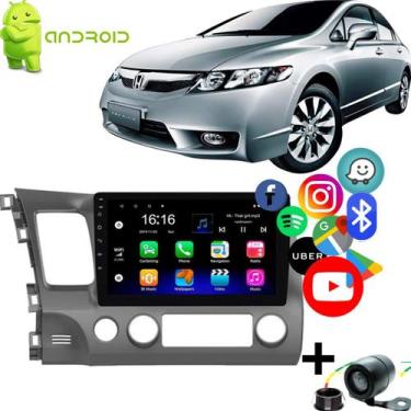 Imagem de Central Multimidia Android Civic 2008-2011 10 Pol. + Câmera - Incartec