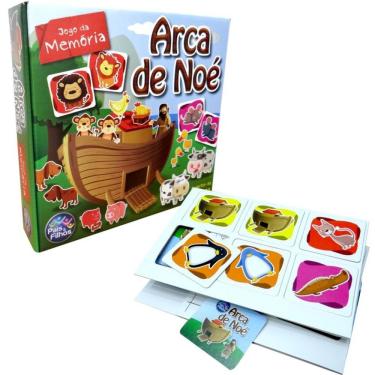 Imagem de Jogo de Memória Arca de Noé com 40 Peças Ilustradas para Crianças a Partir de 4 Anos Pais & Filhos