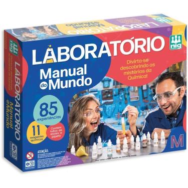 Imagem de Brinquedo Educativo Laboratório Manual do Mundo 85 Experiências Química com QR Code Nig Brinquedos