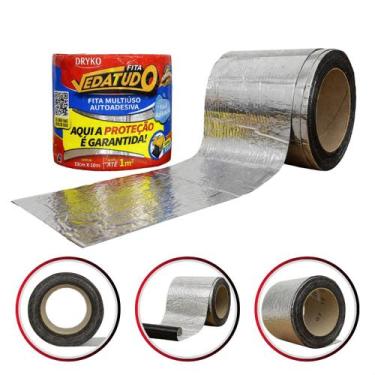 Imagem de Fita Multiuso Alumínio Impermeabilizante 10 cm x 10 m Vedatudo Dryko M