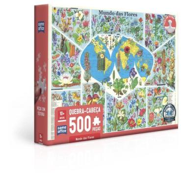 Imagem de Quebra Cabeça Mundo das Flores -500 Peças Toyster