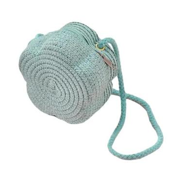 Imagem de Bolsa De Ombro Infantil De Palha Trançada Com Flores, Bolsa De Moedas 