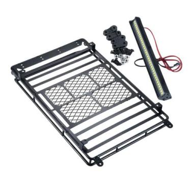 Imagem de Rack Teto Carga Metal 1:10 Escala RC Crawler com Luz - Yujingy