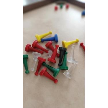 Imagem de Conjunto 120 Pinos Peão Coloridos P/ Jogo de Tabuleiro - Congratulatio