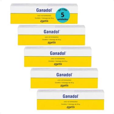 Imagem de Pomada ganadol fort dodge zoetis 50g kit com 5