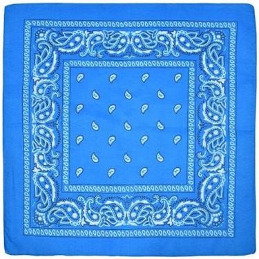 Imagem de Bandana Lenço Estampado Moda Unissex 55X55Cm Adulto Várias Cores Corpr