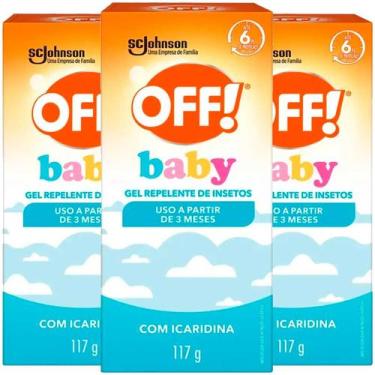 Imagem de Kit Gel Repelente De Insetos Johnson Off! Baby 117g C/3