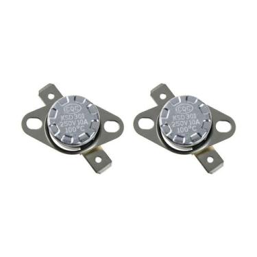 Imagem de Kit 2 Termostato KSD301 10A 250V 100C Normalmente Fechado - Silangroup
