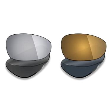 Imagem de Mryok 2 pares de lentes polarizadas de substituição para óculos de sol Oakley Juliet - opções