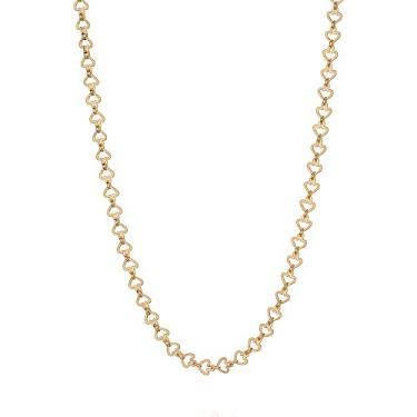 Imagem de Colar Rommanel Banhado A Ouro Fio De Corações 531124