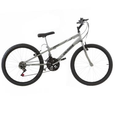 Imagem de Bicicleta de Passeio Ultra Bikes Esporte Rebaixada Aro 24 Reforçada Freio V-Brake,18 Marchas Cinza Fosco(Space Gray)
