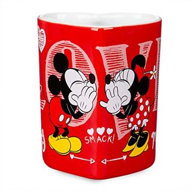 Imagem de Caneca Disney Mickey e Minnie Mouse em forma de coração
