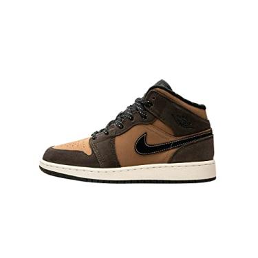 Imagem de Jordan Air Jordan 1 Mid (Big Kid) Dark Chocolate/Crimson Bliss (DC7248-200, Numeric_6_Point_5)