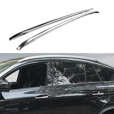 Imagem de UDP 2 peças serve para Benz GLE Coupe C292 2015-2020 Suporte de bagagens de bagagem, preto