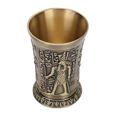 Imagem de Copos de vinho vintage Copos de metal retr? para festas Pequenos copos de ch¨¢ de vinho Caneca de vinho C¨¢lice de vinho Decora??o de casa [cobre] X¨ªcaras de ch¨¢