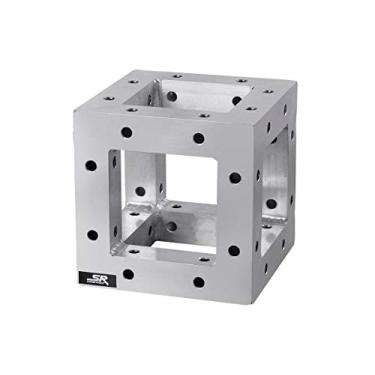 Imagem de Monoprice Treliça de caixa de serviço leve de 20,32 cm x 20,32 cm | Canto de 6 vias com ferragens, capacidade de carga de até 226,8 kg - Série Stage Right