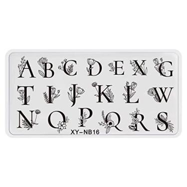 Imagem de Letra De Selo De Unha Impressão De Unhas De Unhas De Estampamento De Unhas Flores De Flores De Design Ferramento De Sembolo Para Manicure Salon Home Diy Halloween Natal