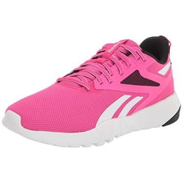 Imagem de Reebok Flexagon Force 4.0 Cross Trainer Tênis feminino, Rosa orgulhoso/preto/branco, 7