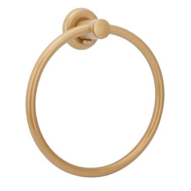 Imagem de Porta Toalha Argola Mãos Rosto Metal Gold/Dourado Banheiro