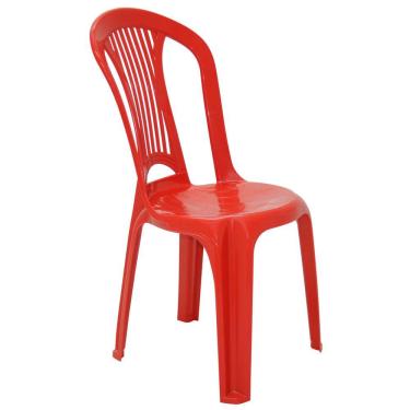 Imagem de Cadeira Bistrô Tramontina Atlântida em Polipropileno Vermelho