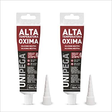 Imagem de Kit 2 Cola Veda Sela Silicone Neutro Resiste Alta Temperatura 315°c Para Forno Motor Preto