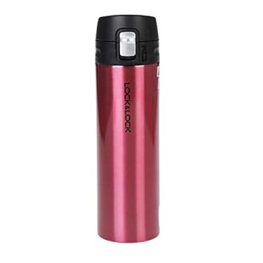 Imagem de Garrafa Térmica A Vácuo Tumbler Feather Light Lock&Lock 500ml (tipo squeeze em inox) - Vermelho Rubi