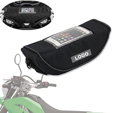 Imagem de VORILES Para KLR650 Adventure ABS KLX300 KLX230S Bolsa de viagem moderna à prova d'água para guidão de motocicleta