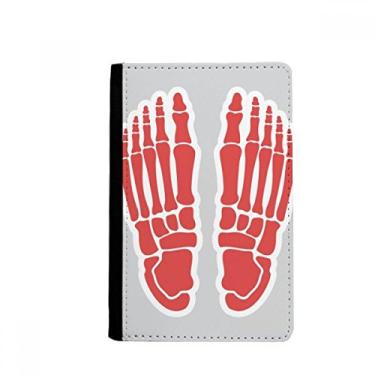 Imagem de Ilustração do corpo humano Bone Foot Passport Holder Notecase Burse Carteira Capa Bolsa Cartão, Multicolor