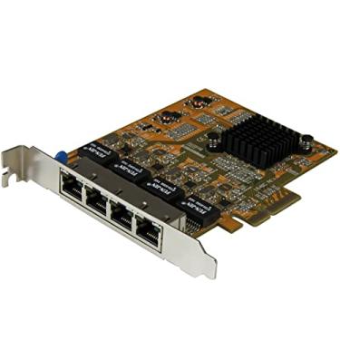 Imagem de StarTech. Placa de rede PCIe com 4 portas - Perfil padrão - Porta RJ45 - Chipset Realtek RTL8111G - Placa de rede Ethernet - Placa de rede adaptador de servidor NIC (ST1000SPEX43)