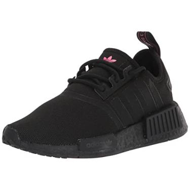 Imagem de adidas Tênis de corrida feminino NMD_r1, Núcleo Preto/Núcleo Preto/Rosa Solar, 6