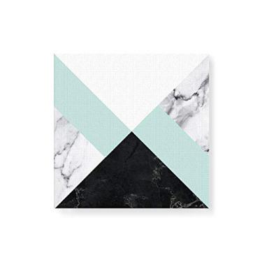 Imagem de Arte Maníacos Quadro Decorativo em Tela Canvas Escandinava Faixa Dupla Verde - 30x30cm